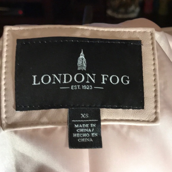 NWT London Fog Blush Leather Moro Jacket - Picture 5 of 6